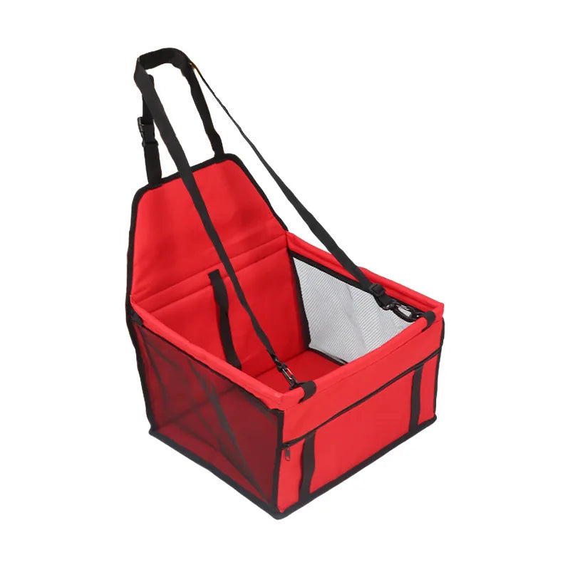 Dog Car Seat Cover Hammock Foldable Pet Basket Harness Travel Safety