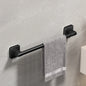 Self-Adhesive Bathroom Towel Rack No-Drill White Black Towel Bar Rail