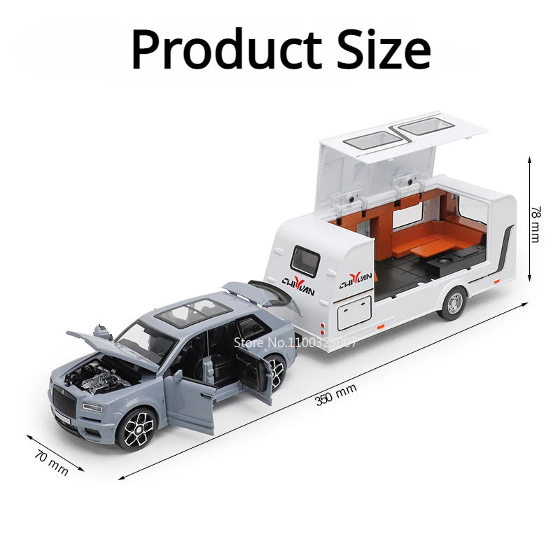 1/32 Cullinan RV Car Diecast Alloy Toy Model Off-road Vehicle for Boys