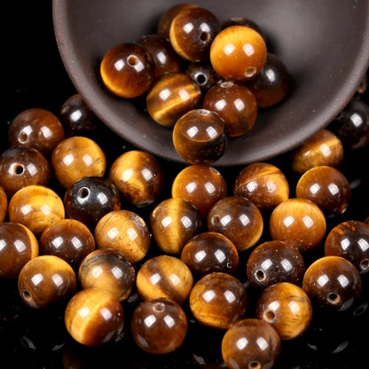 Natural Round Tiger Eye Beads for Jewelry Making DIY Bracelet 4mm