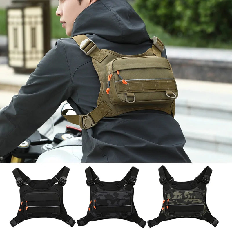 Tactical Chest Bag for Outdoor Fishing Hiking Camping Travel
