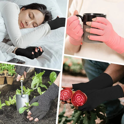 Arthritis Gloves Compression Fingerless Support Pain Relief for Men Women