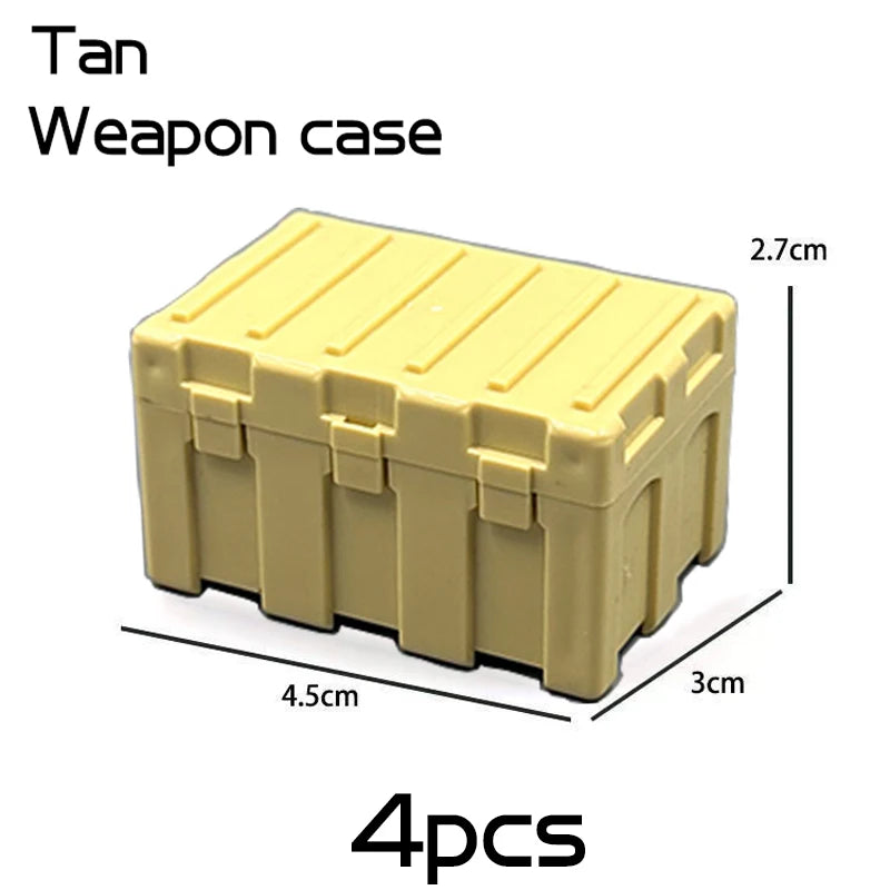 Decool Military Weapon Box Building Blocks Army Soldier WW2 MOC Bricks Kids Toy