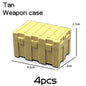 Decool Military Weapon Box Building Blocks Army Soldier WW2 MOC Bricks Kids Toy
