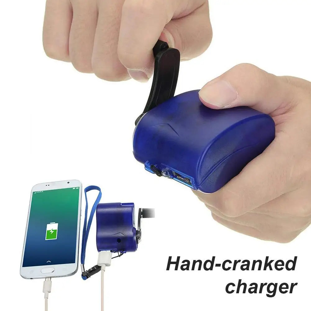 USB Emergency Charger Manual Power Generator for Outdoor Camping Hiking
