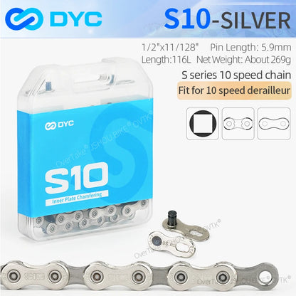 MTB Road Bike Chain DYC 6/7/8/9/10/11/12 Speed Shimano SRAM