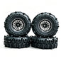 4PCS Beadlock Wheel Tyres for RC Crawler 1/18 TRX4M SCX24 FCX24