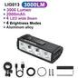 NEWBOLER Bicycle Front Headlight 10000 Lumen 10000mAh USB Rechargeable MTB