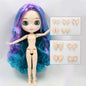 ICY DBS Blythe Doll 1/6 BJD Joint Body White Skin 30cm Custom Random Eyes