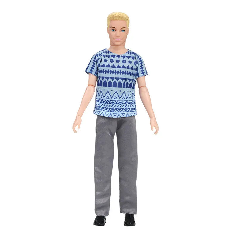 30cm Fashion Ken Doll 1/6 Movable Joints Clothes Suit Dress-Up Toy