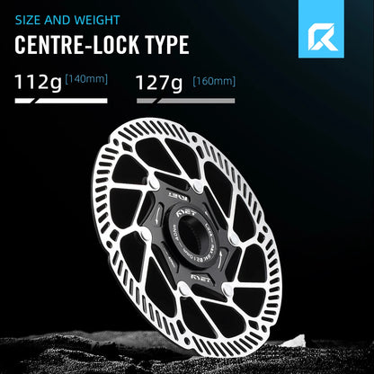 RYET Ultralight Floating Disc Rotor 140/160mm 6-Bolt Center Lock for MTB Road Bike