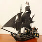 Pirates Black Pearl Ship Building Blocks 1:1 Caribbean Adventure Boat Model Toy Gift