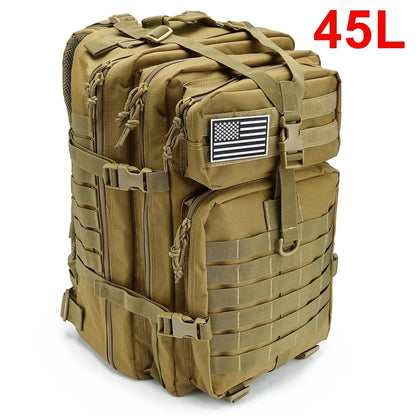 30/50L Tactical Backpack Survival Bag for Outdoor Hiking Hunting EDC
