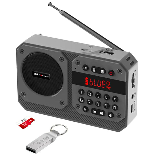 Mini Bluetooth Speaker Portable FM Radio USB TF Card Player