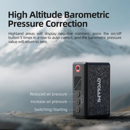 130 PSI CYCLAMI AM6 Automatic Air Pump Portable Pocket Electric Inflator Tire Pressure Display Tire Inflator MTB Road Bike FV AV