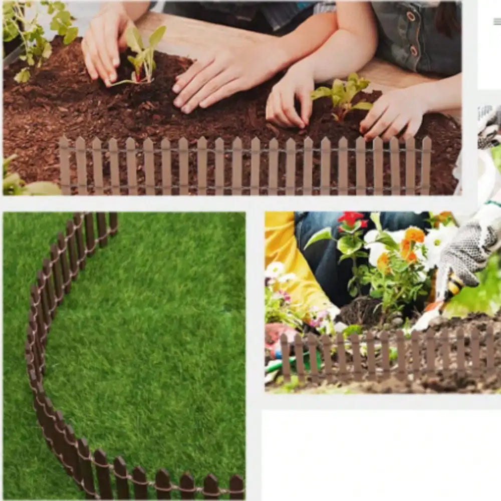 1PC Mini Wooden Fence For Fairy Garden Micro Landscape Dollhouse Ornaments