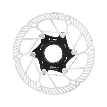 IIIPRO Ultralight Disc Brake Rotor 140/160mm 6-Bolt Center Lock 1.8mm Hollow