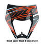PowerZone Motorcycle  Headlight Headlamp Head Light Supermoto Fairing For KTM EXC SXF MX Dirt Bike Enduro  Headlight - EXPROTAS