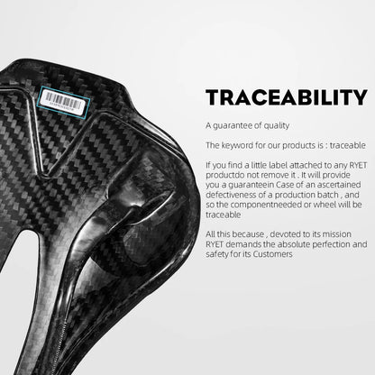 RYET Carbon Fiber Bike Saddle | 250×140mm 120g 3D Printed Road/Gravel Seat