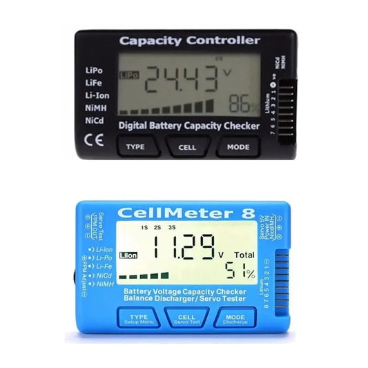 Digital Battery Capacity Checker RC LiPo Li-ion Nimh Nicd Tester Cellmeter-7