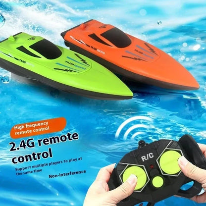 Waterproof Remote Control Boat Kids RC Speedboat Toy for Pool Fun