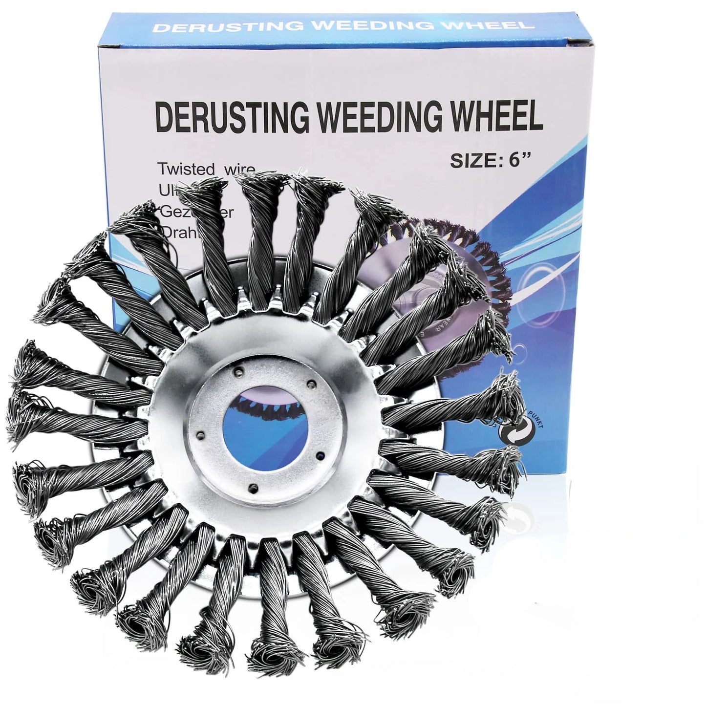 Weed Brush Trimmer Head Steel Wire Wheel Universal Garden Parts 6/8/10 Inch