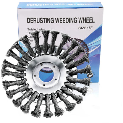 Weed Brush Trimmer Head Steel Wire Wheel Universal Garden Parts 6/8/10 Inch