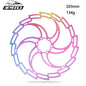 Colorful Stainless Steel Bike Disc Rotor 160/180/203mm 6-Bolt MTB Road Bicycle
