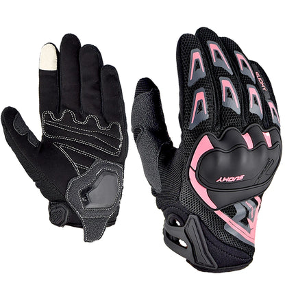 Mesh Motorcycle Gloves Suomy Summer Touchscreen Breathable Moto Motocross