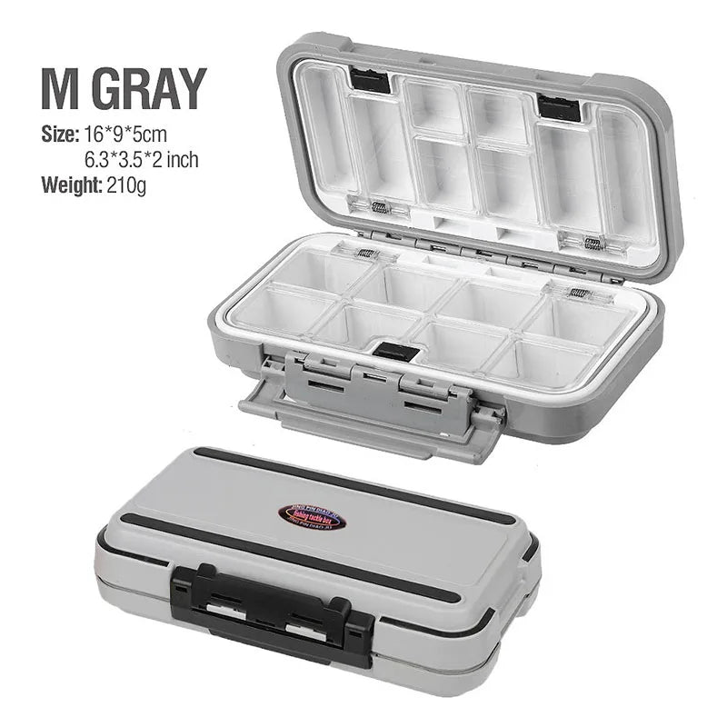 Waterproof Fishing Tackle Box Hook Lure Bait Storage Organizer Case
