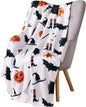 1PC Black Bat Fleece Blanket Soft Halloween Flying Bats Gift