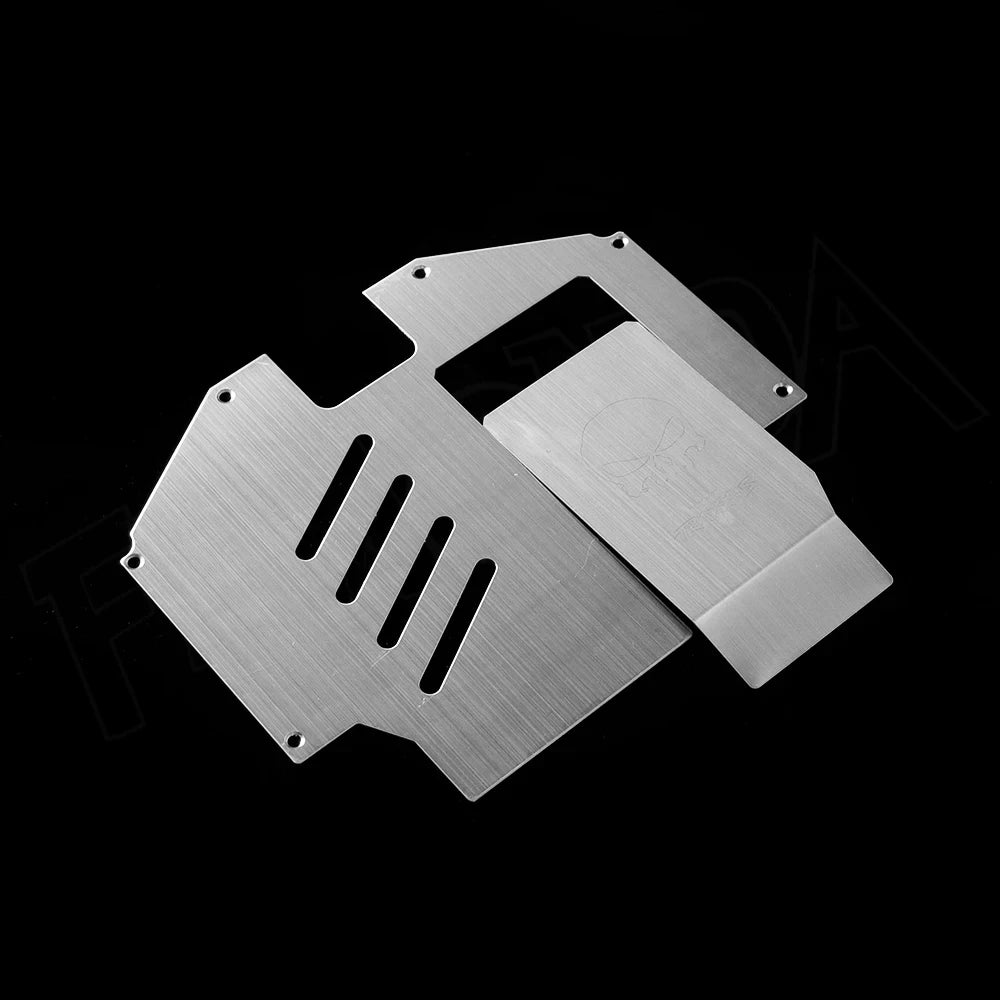 UDR Stainless Steel Chassis Armour Axle Protector Plate Battery Cover 1/7 RC