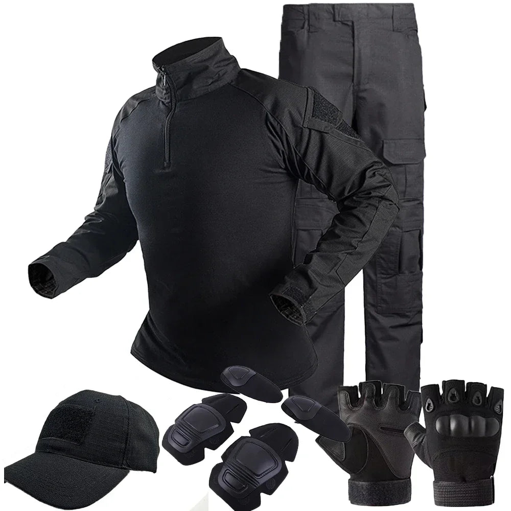 Tactical Uniform Suit Airsoft Hunting Camouflage Pants Shirts Military Clothing