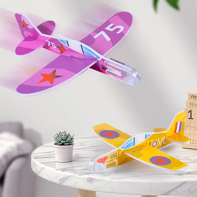 50Pcs Foam Gliders Toys Outdoor Paper Planes for Kids Party Favors
