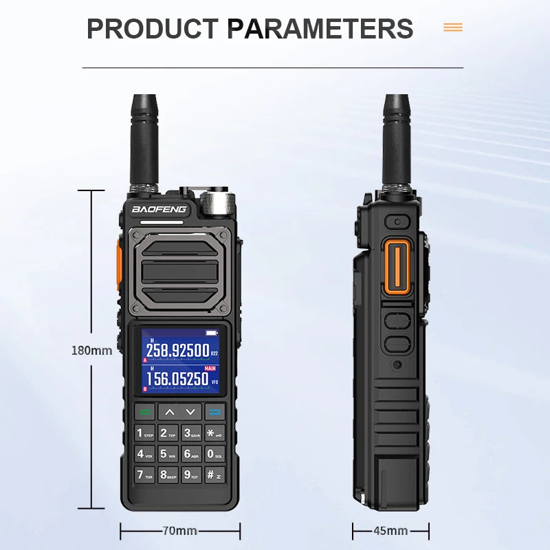 BAOFENG UV-25L Ham Radio High Powerful Tactical Walkie Talkie 50KM Four-Band Type-C 999Channel Two Way Radio BAOFENG NEW Upgrade-EXPROTAS