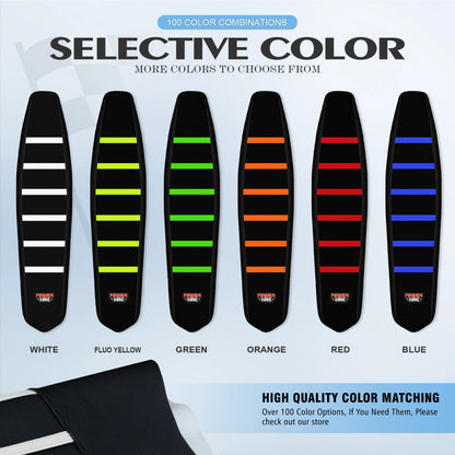 Ribbed Motorcycle Seat Cover Soft Waterproof Anti-Slip for SXF EXC Universal