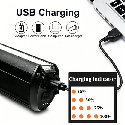 Bicycle Light Front 10000mAh Rechargeable Waterproof USB Lamp for Bikes