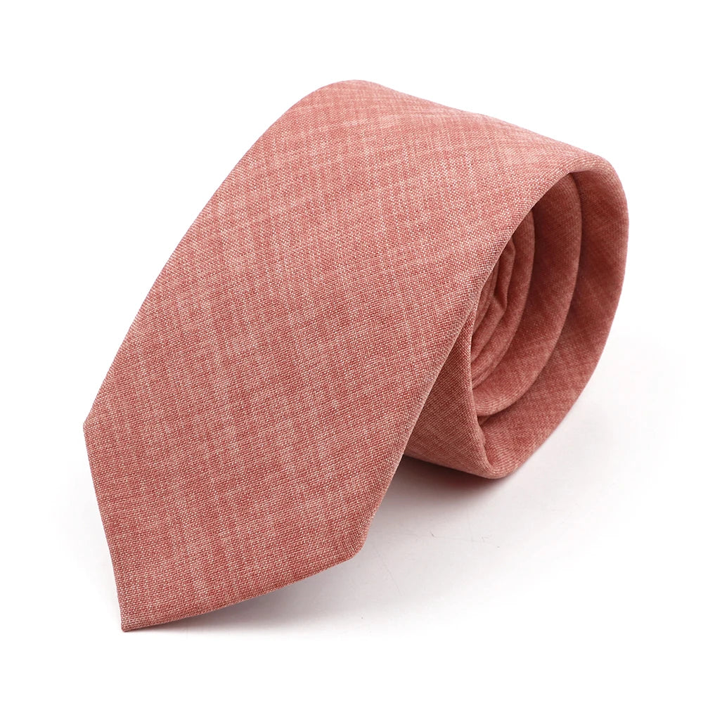 Men Tie Solid Slim Skinny Plain Wedding Party Ties Sage Green Pink Orange