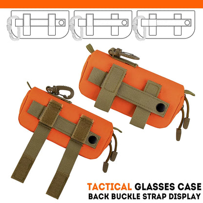 Tactical Sunglass Case Molle Shockproof Protective Box for Glasses & Sunglasses