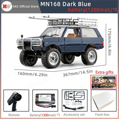 MN168 RC Car 1:12 Full Scale RTR Version MN Model 2.4G 4WD 280 Motor Proportional Off-Road RC Remote Control Car for Boys Gifts-EXPROTAS
