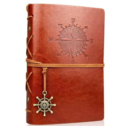 Journal Binder Cover 14x10cm Leather Korean Style Notebook for Diaries