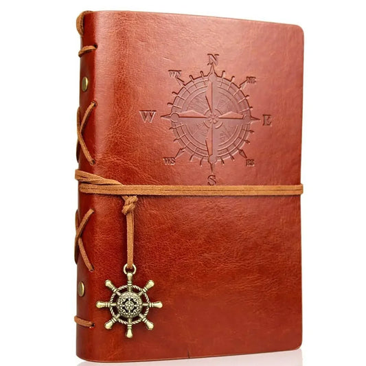 Journal Binder Cover 14x10cm Leather Korean Style Notebook for Diaries