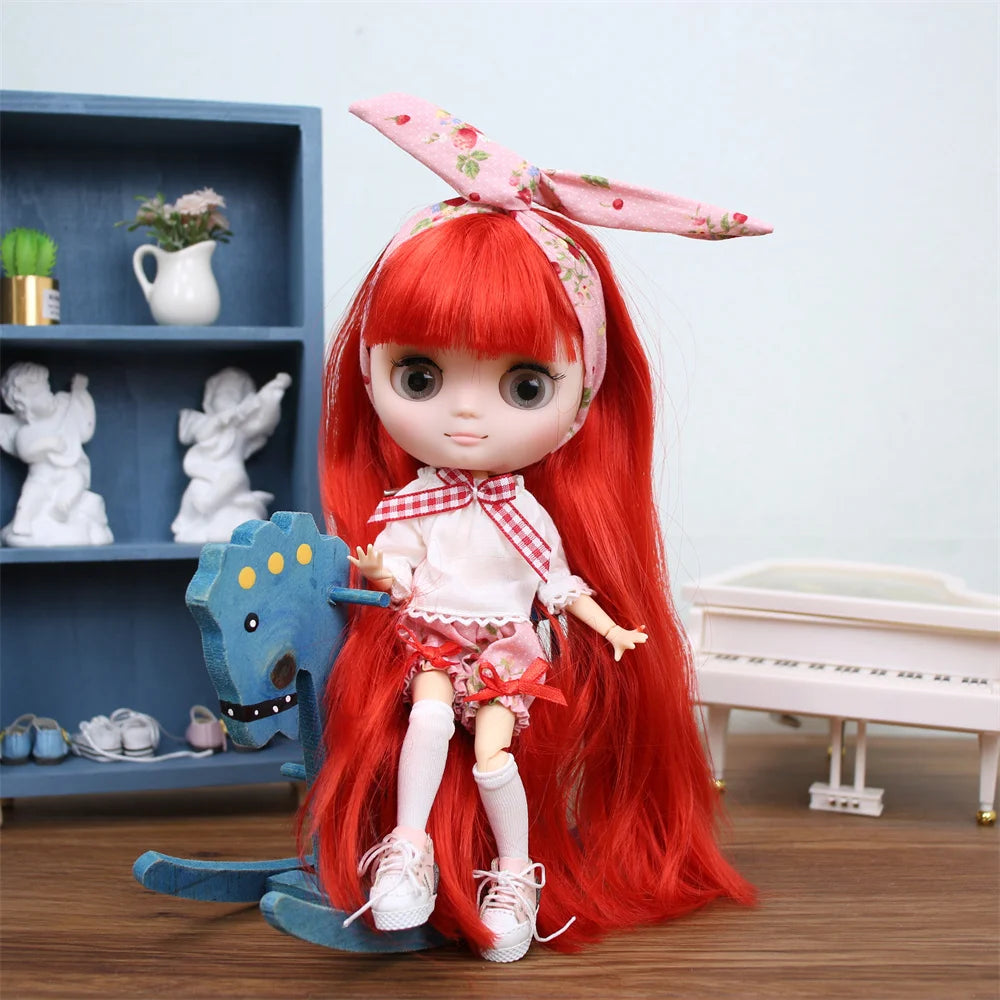 Icy Dbs Blyth Doll 20CM Joint Body Nude DIY Clothes Shoes for Girls