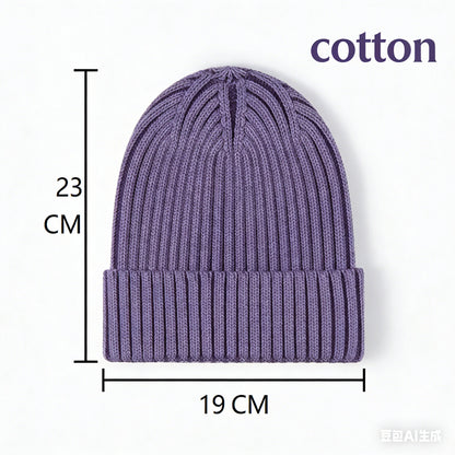 Winter Wool Knitted Beanie Hat Men Women Warm Cap Unisex Skull Cap