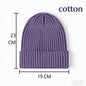 Winter Wool Knitted Beanie Hat Men Women Warm Cap Unisex Skull Cap