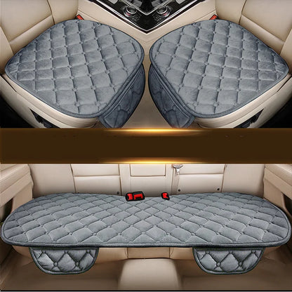 Car Seat Cover Front/Rear Velvet/fur Seat Cushion Protector Pad Black/Red/Beige/Grey/Coffee/Brown For Renault Kadjar F3 X45-EXPROTAS