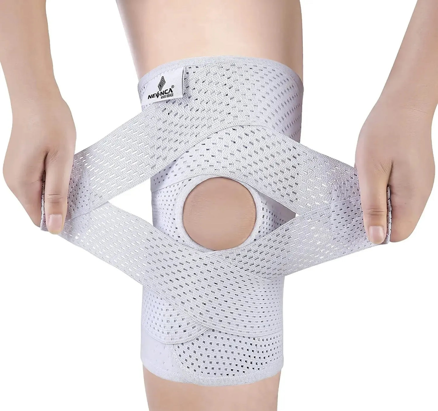 NEENCA Knee Brace for Knee Pain Compression Knee Support with Air Mesh Fabric Side Stabilizers Meniscus Tear ACL Arthritis Relie-EXPROTAS