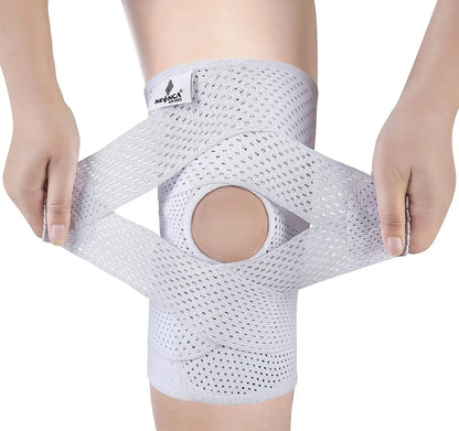 NEENCA Knee Brace for Knee Pain Compression Knee Support with Air Mesh Fabric Side Stabilizers Meniscus Tear ACL Arthritis Relie-EXPROTAS