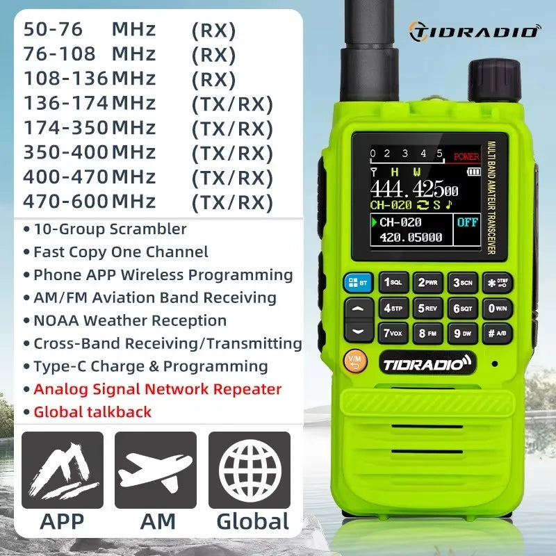 H3 Plus Walkie Talkie Bluetooth Intercom 2500mAh 3-5km Range Mobile App