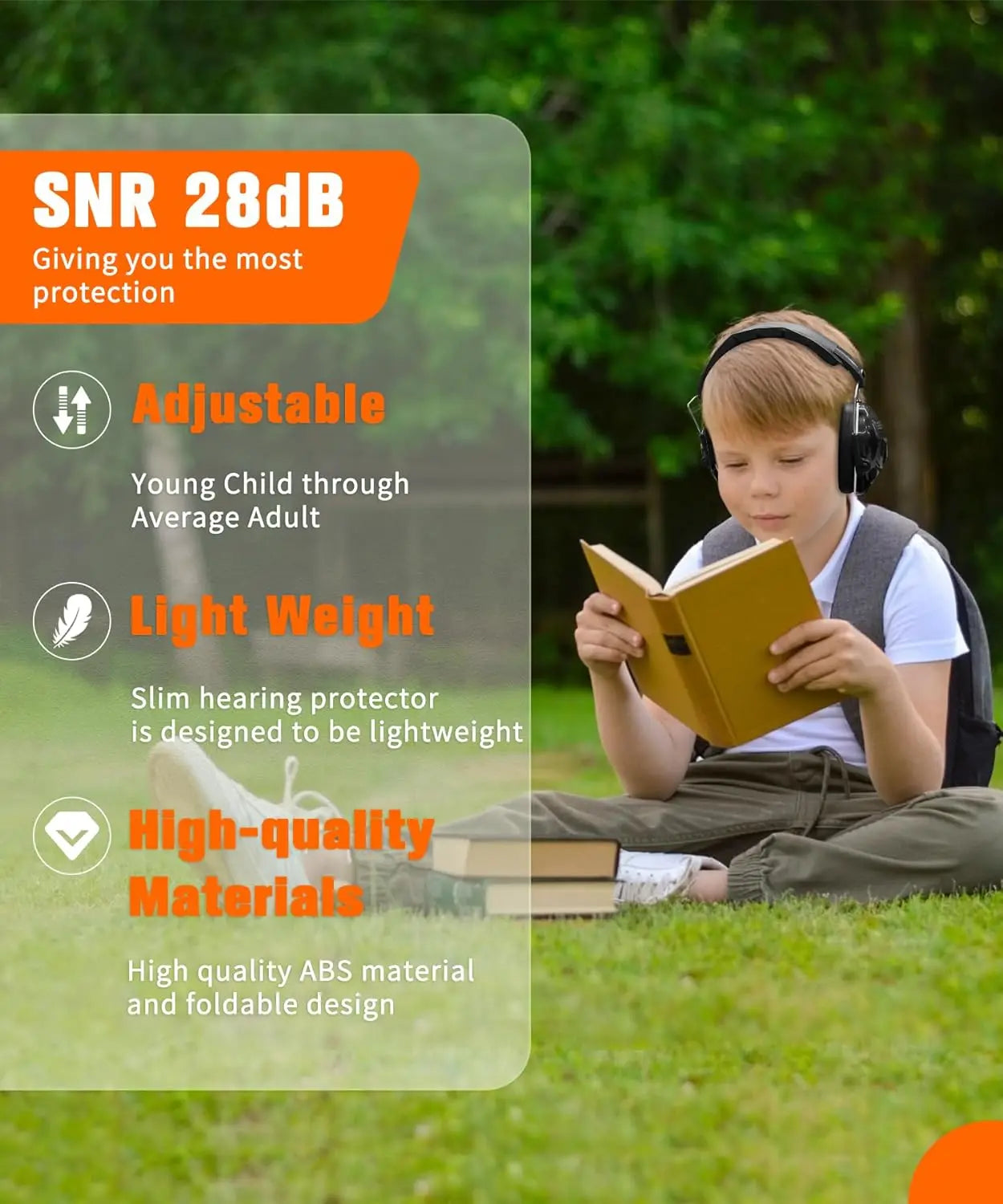 ZOHAN-Noise Cancelling Protectors for Children, Safety Headphones, Soundproof Muffler for Kids, Hearing Protection, Autism-EXPROTAS